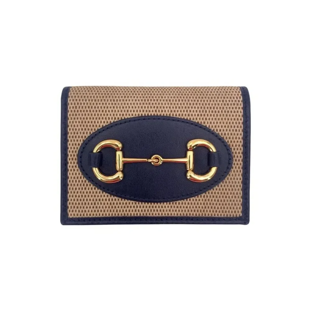 Gucci Leather Wallet Horsebit 1955